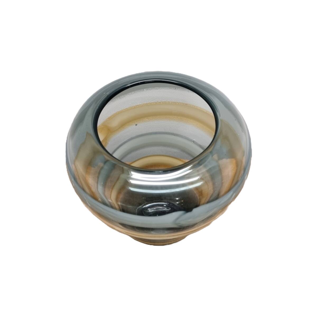 Glass Swirl Design Vase, 1980s