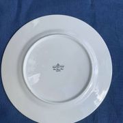 7 small plates in Royal Bone China porcelain, Maya model, Fine Bone