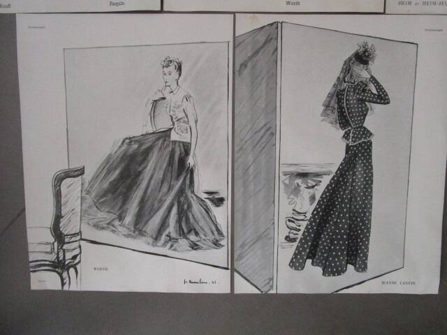 Lot de 5 publicités de mode années 40'