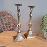 La Redoute x Selency pair of brass candle holders 14