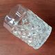 6 vintage italian clear pressed glass whiskey glasses