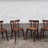Series of 4 bistro chairs
