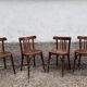 Série de 4 chaises bistrot