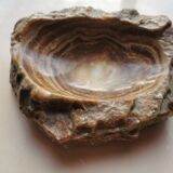 Brutalist onyx ashtray