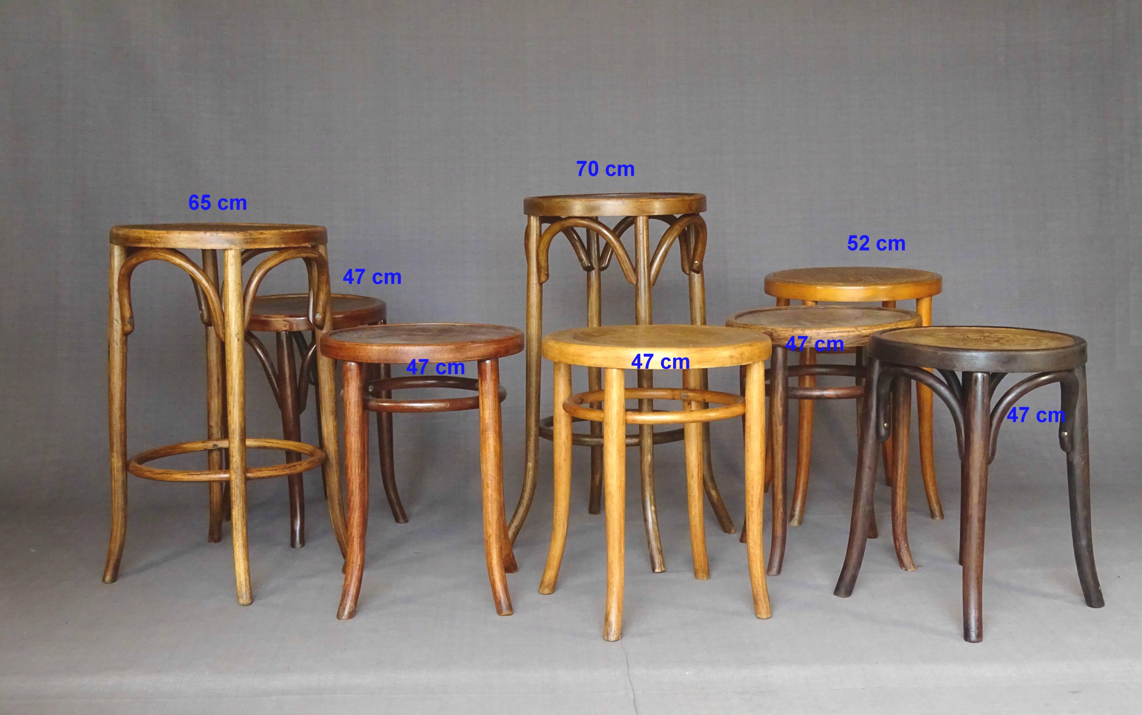 Bentwood bistro stool 38X 65 cm
