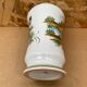 Old vase e. tessier the unicorn white ceramic painted decor vintage