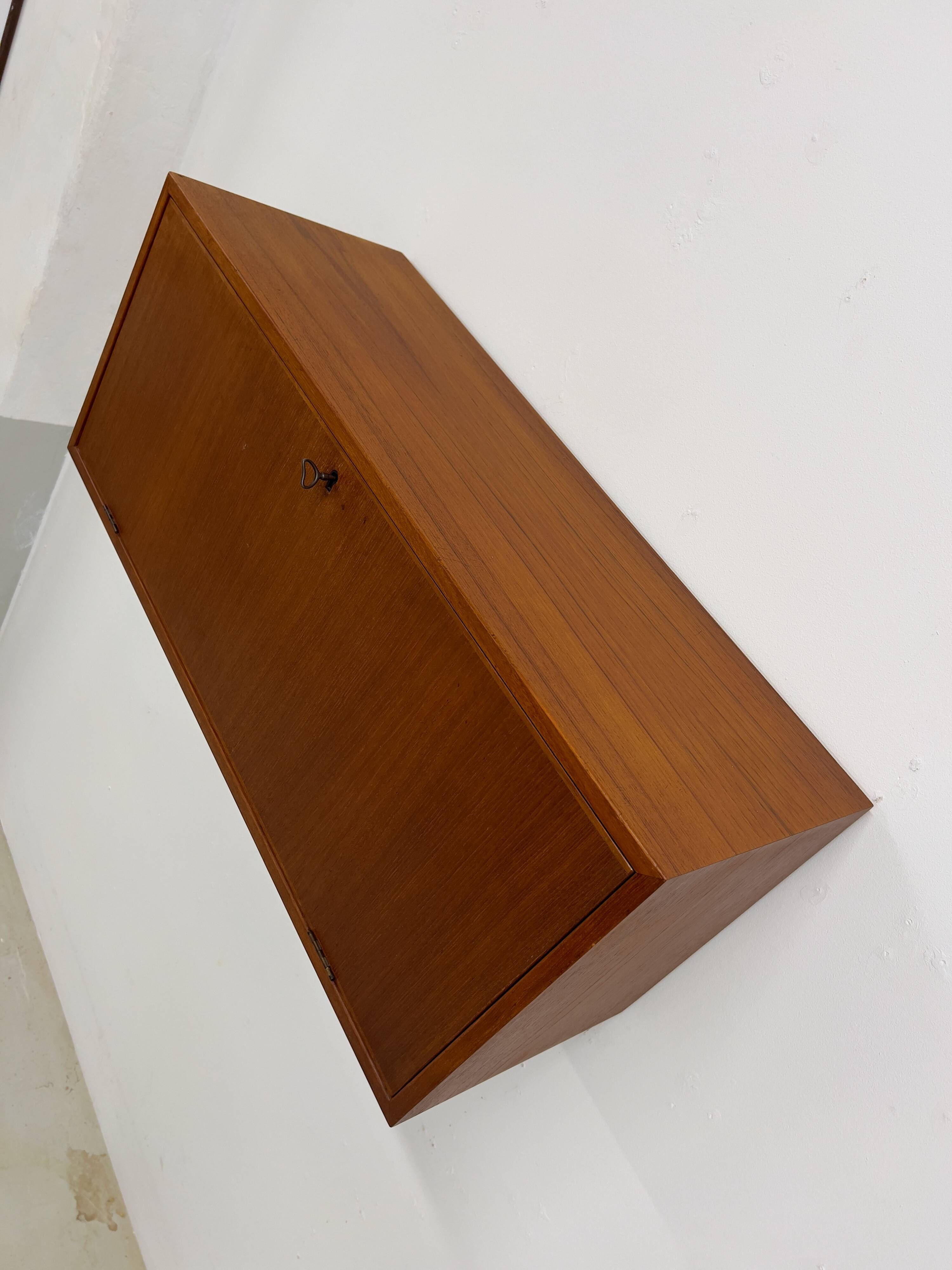 Teak Bar Cabinet By Kai Kristiansen For Feldballes, 1960s