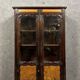 Louis XV style Bressane bookcase in walnut and burl circa 1900-1940