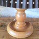 Lampe à poser en bois tourné