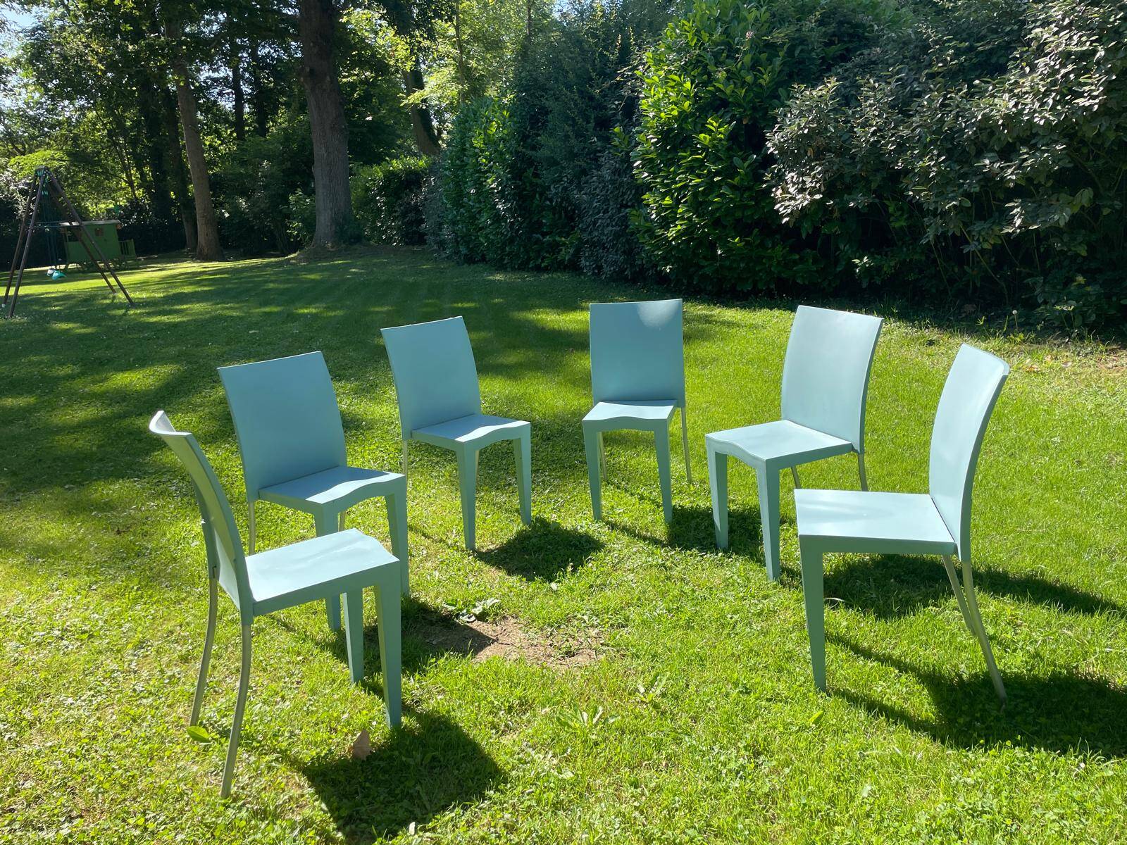 Set of 6 Miss Global chairs by Philippe Starck for Kartell