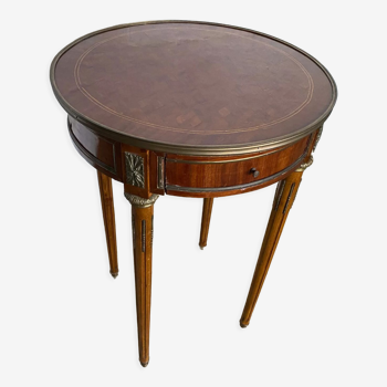 Pedestal table a drawer Empire style 1900