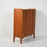 Swedish teak tallboy by Treman