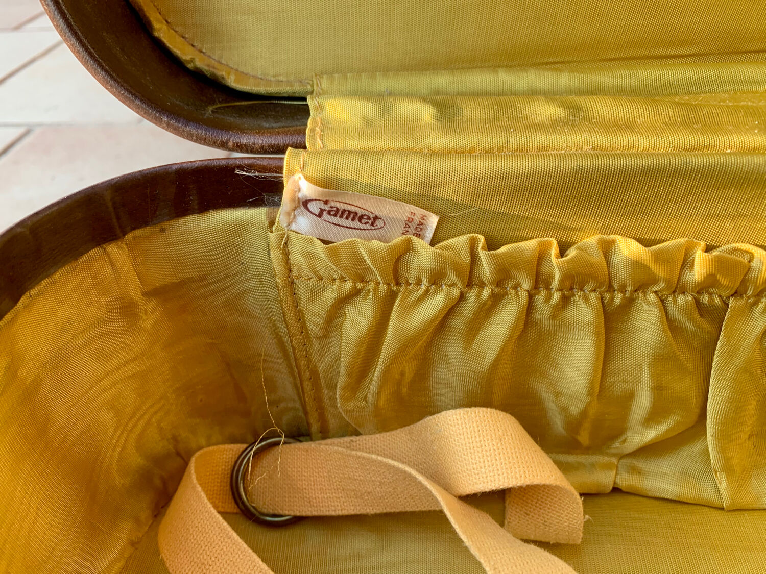 Antique leather suitcases