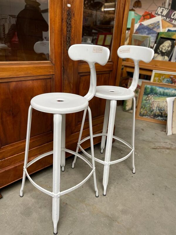Paire de chaises Nicolle blanche