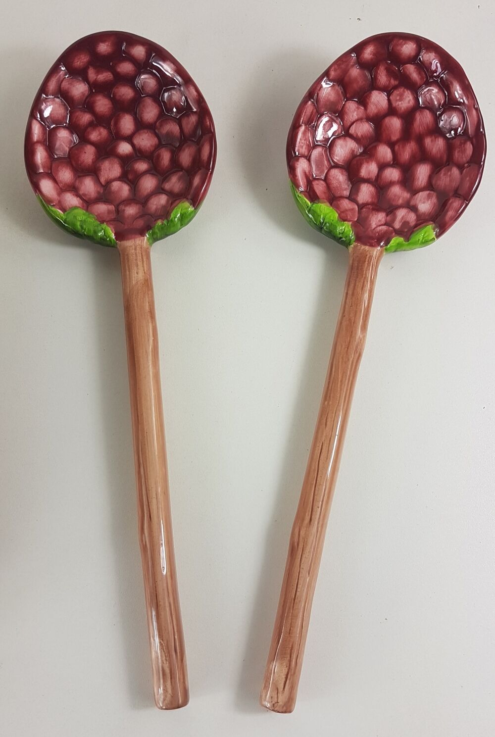 Vintage salad bowl in dabbling