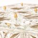 Large ceiling light in faceted crystal by Kinkeldey, Germany.
