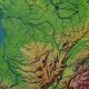 Old MDI map France geology and relief J.Bertin.