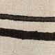 Beige & Black Striped Pattern Vintage Kilim Rug, 74x351 Cm