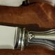 Set of 12 silver metal knives brand Alfénide with their case