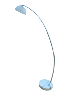 lampadaire en arc chromé
