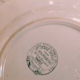 6 flat earthenware plates by Gien