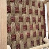 Pair of wooden armchairs and ropes