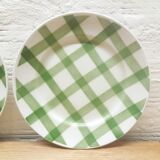 Pair flat plates Green nappe