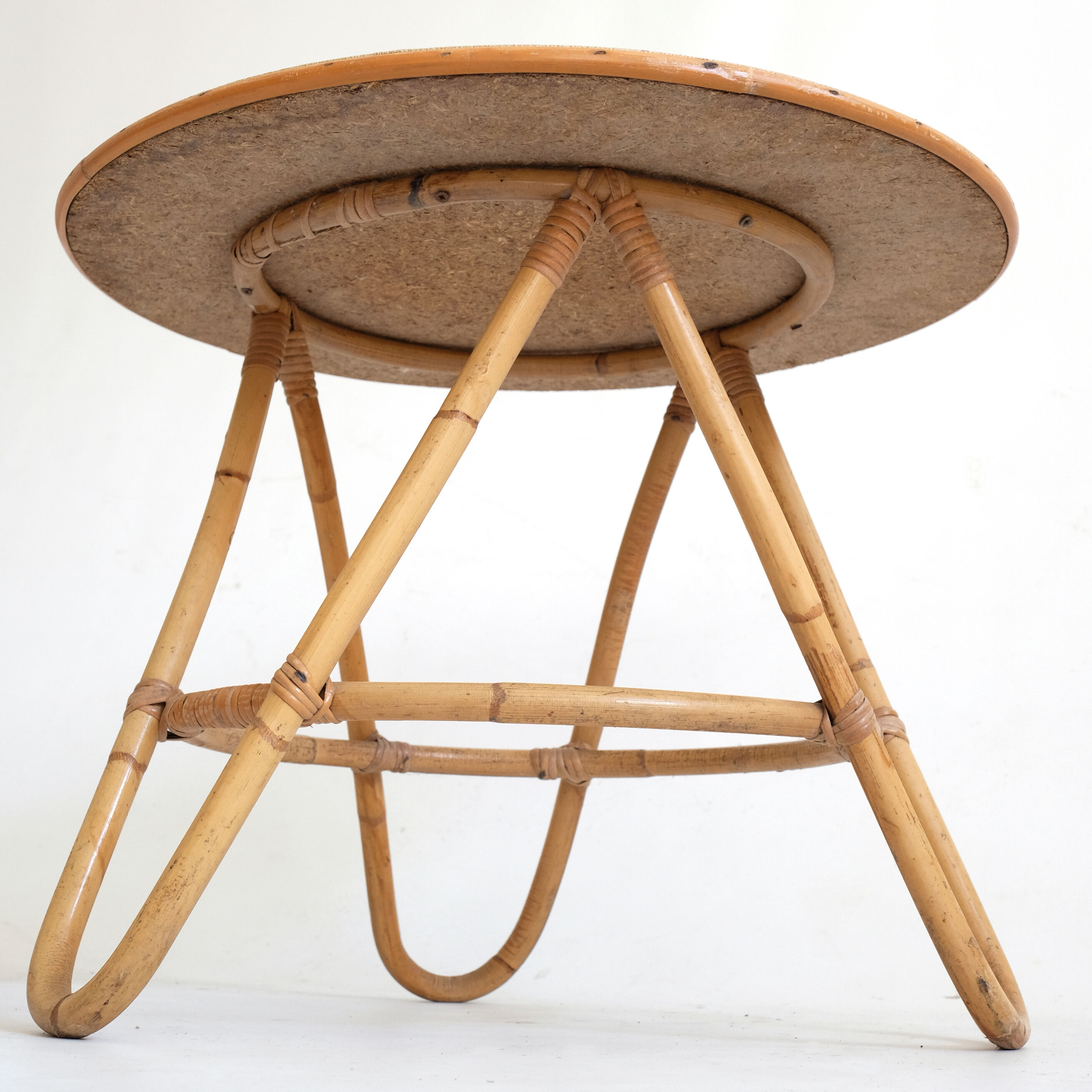 Rattan coffee table from the 60s.