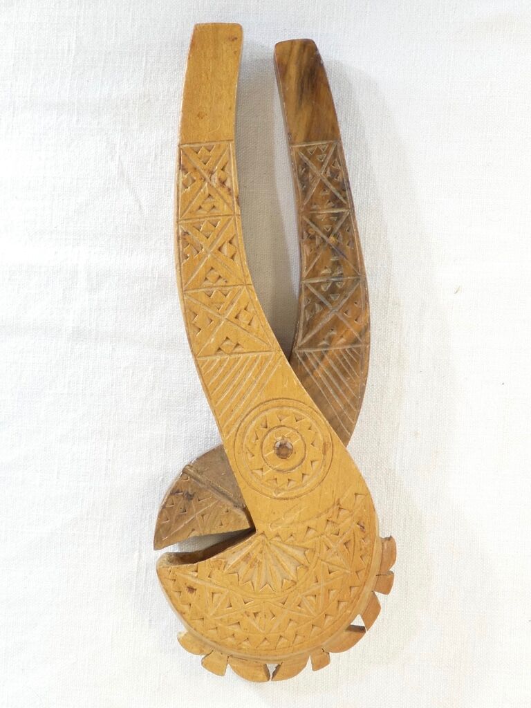 Old wooden nut cracker