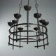 Lustre en fer forgé par Alberto Gerardi