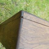 Wooden box, brass handle