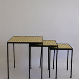 Tiled trundle tables, circa 1970