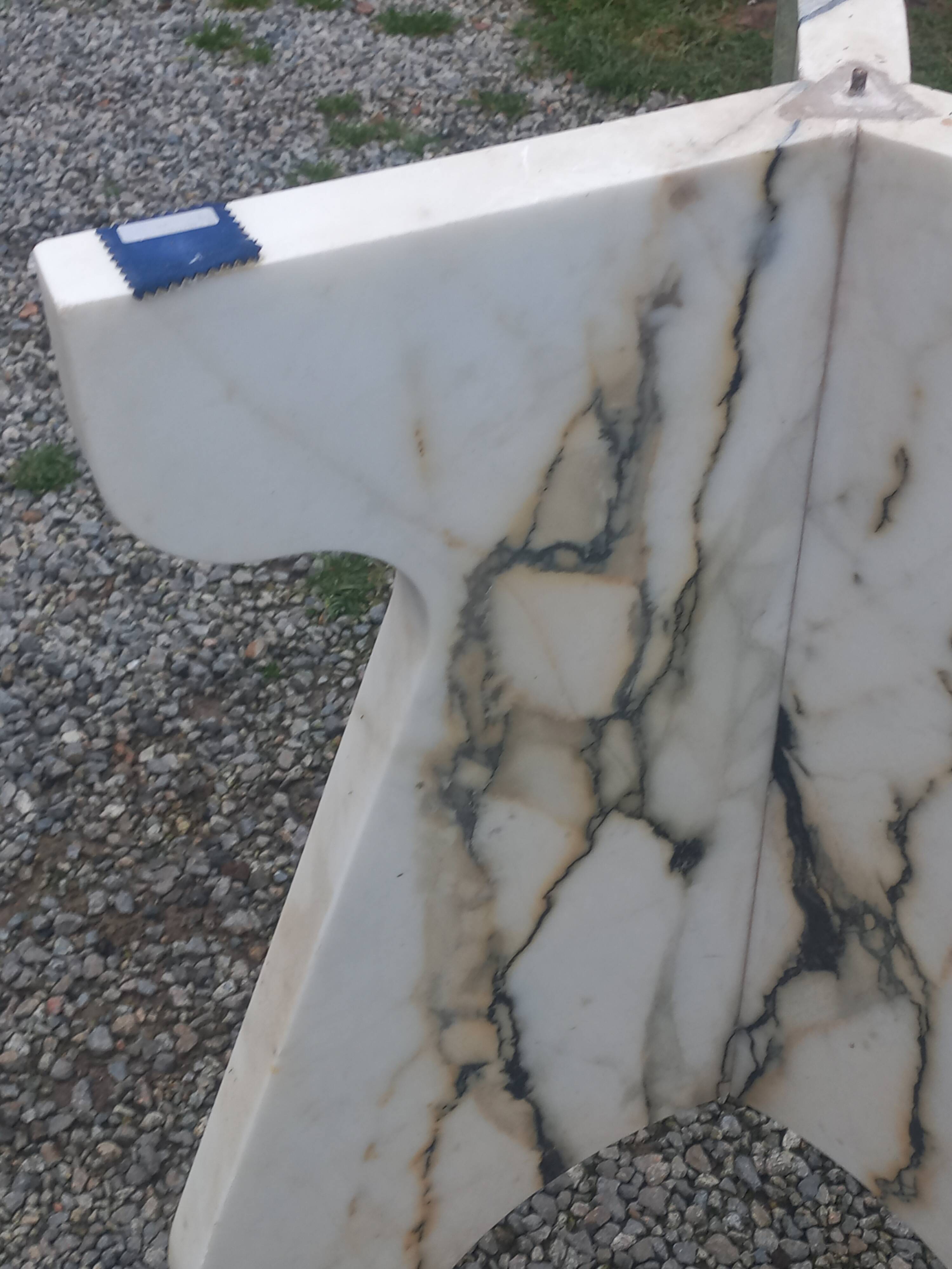 Table design en marbre des années 70