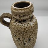 Large vintage fat lava vase