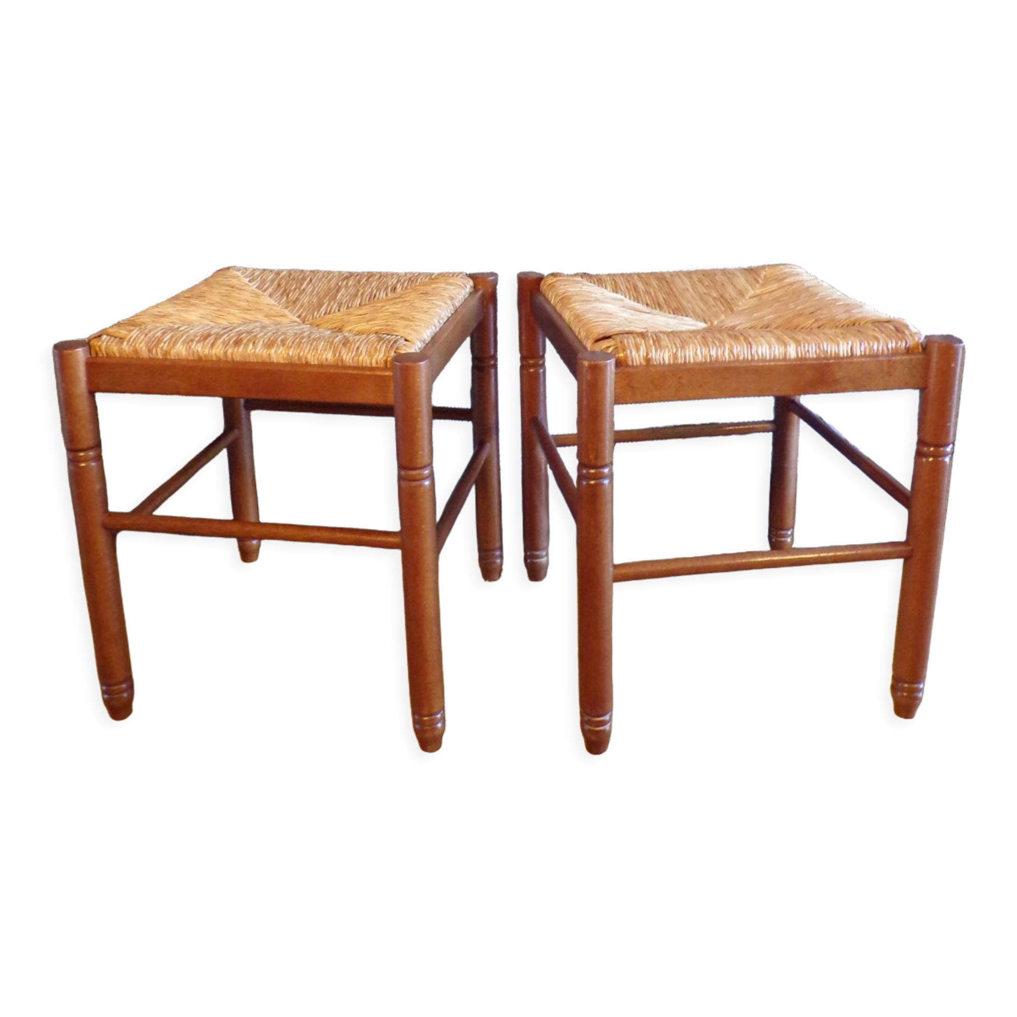 Pair of mulched stools