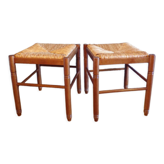 Pair of mulched stools