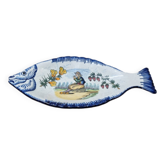 Henriot Quimper Butter Dish, 1930