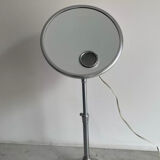 Vintage chrome Brot mirror, magnifying and illuminating, on adjustable stand, France 1960
