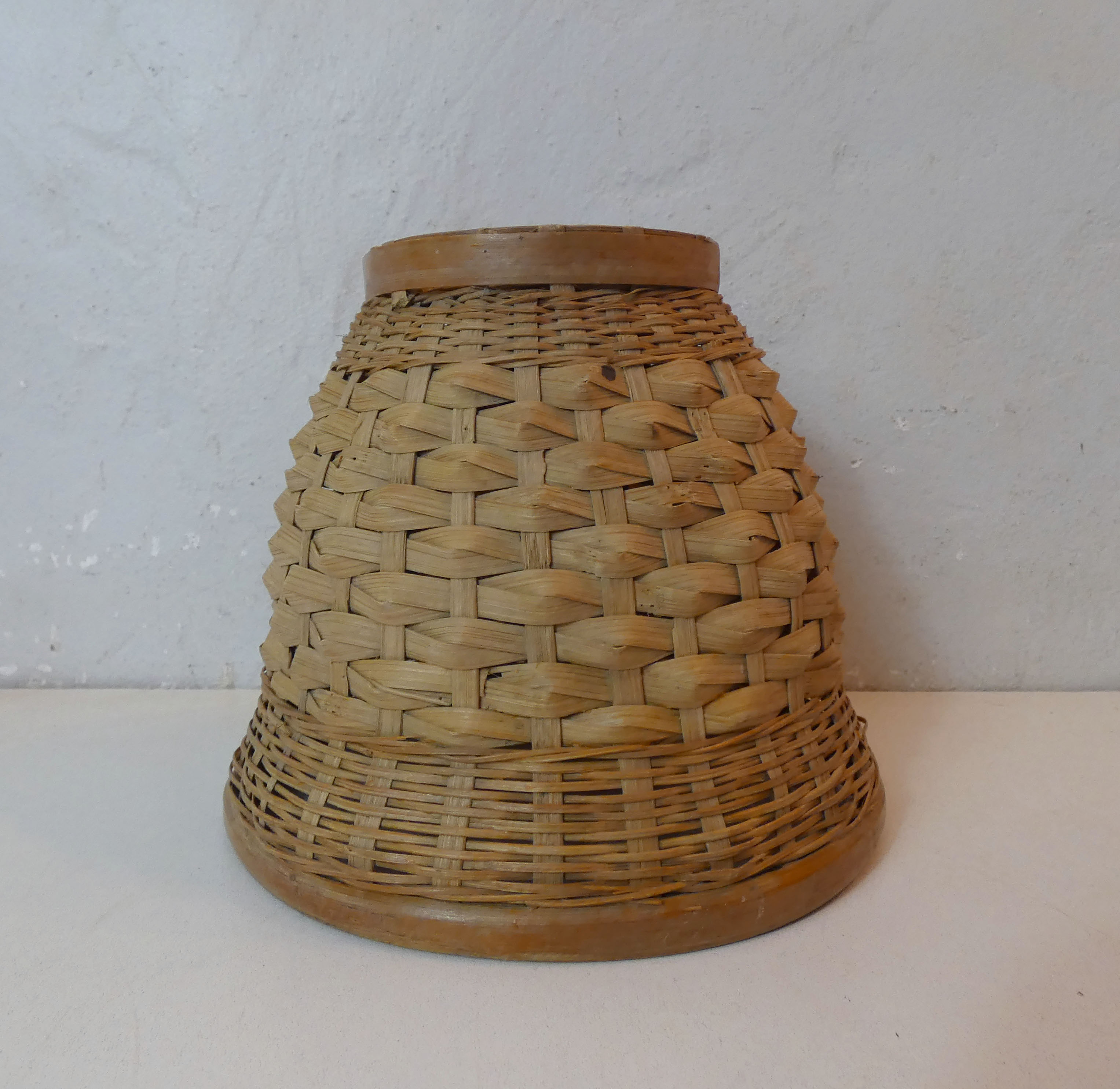 Vintage rattan pot cover