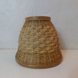 Cache pot en rotin vintage