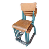 Set of 4 old school and high school high chairs