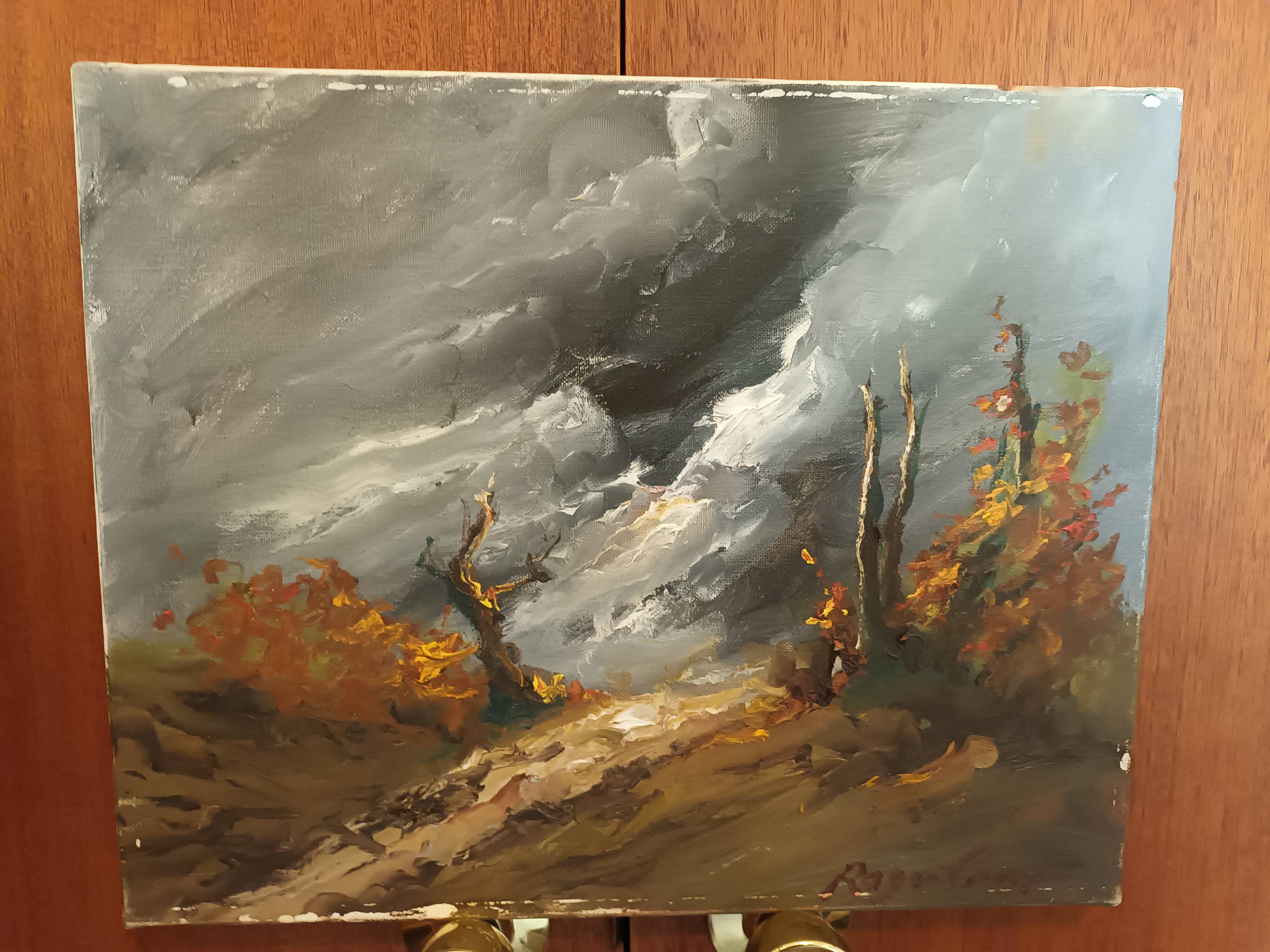 Landscape canvas painting