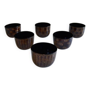 Série de 6 bols traditionnels - bambou