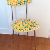 Chaise formica motif fleurs