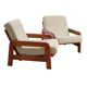 Fauteuils vintage de style scandinave, années 1980, set de 2
