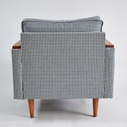 Original vintage armchair model ZWP-8 Cube, fully restored, pied de poule fabric, 1970s