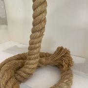 Lampe corde et abat-jour en coton