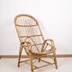 Antique, vintage rattan armchair