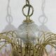 Pink flowers tassel chandelier