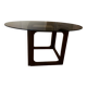 Vintage teak and smoked glass table